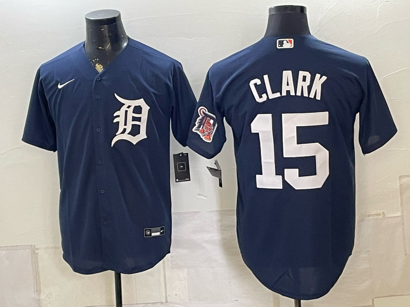 Men Detroit Tigers #15 Clark blue Nike 2026 MLB Jersey 080110->detroit tigers->MLB Jersey